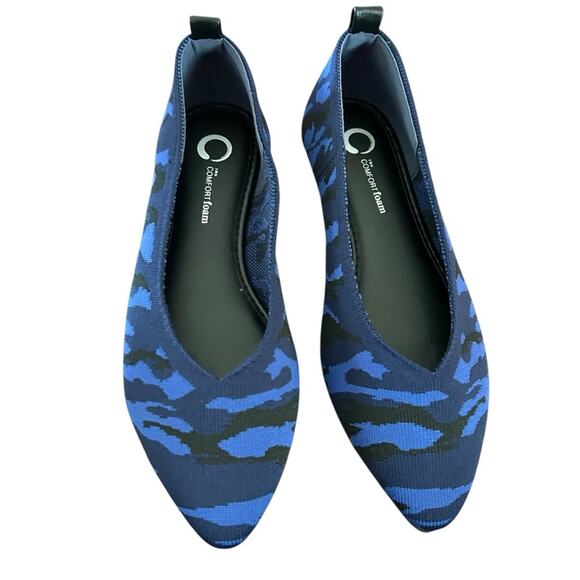 Journee Collection Karise Knit Fabric Flats NEW Size 6.5 WIDE - Picture 2 of 10